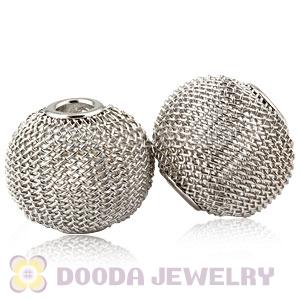 25mm Basketball Wives Wire Mesh Balls Beads Wholesale 