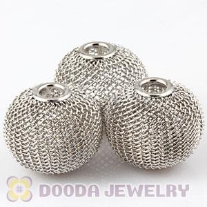 25mm Basketball Wives Wire Mesh Balls Beads Wholesale 