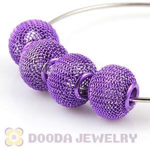 16mm Basketball Wives Purple Mesh Beads Wholesale 