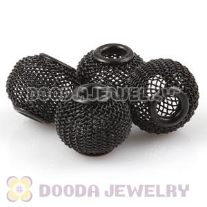 16mm Basketball Wives Black Mesh Beads Wholesale