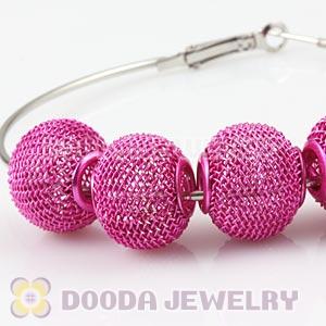 16mm Basketball Wives Red Mesh Beads Wholesale