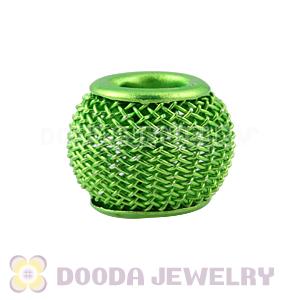 12mm Basketball Wives Lime Mesh Beads For Hoop Earrings Wholesale