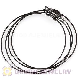 70mm Basketball Wives Black Plain Hoop Earrings Wholesale
