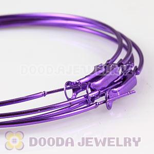 70mm Basketball Wives Purple Plain Hoop Earrings Wholesale