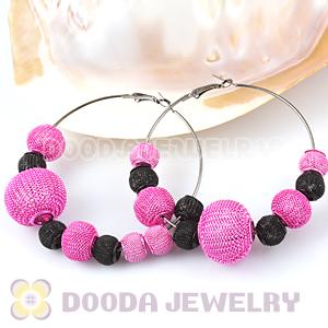 70mm Basketball Wives Mesh Hoop Earrings Wholesale