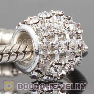 12mm Alloy Crystal Beads For Basketball Wives Hoop Earrings 