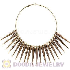 70mm Bronze Basketball Wives Spike Hoop Earrings Wholesale