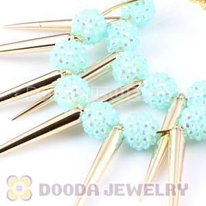 70mm Gold Basketball Wives Spike Hoop Earrings Wholesale