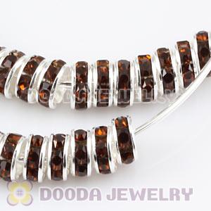 70mm Basketball Wives Crystal Spacer Hoop Earrings Wholesale 