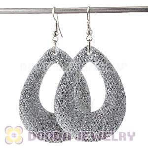 Cheap Basketball Wives Inspired Bamboo White Crystal Earrings