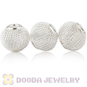 16mm Basketball Wives Silver Mesh Beads Wholesale 