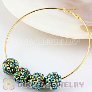 12mm Basketball Wives Resin Earring Beads Wholesale 