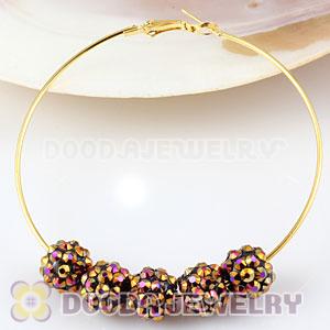 12mm Basketball Wives Resin Earring Beads Wholesale 