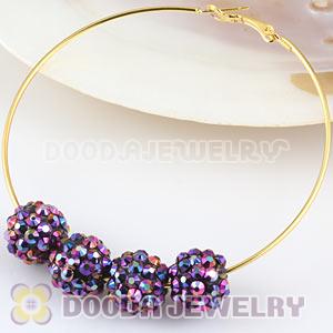 12mm Basketball Wives Resin Rhinestone Ball Beads Wholesale 