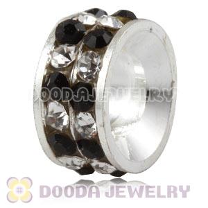 10mm Alloy Basketball Wives Crystal Spacer Beads Wholesale