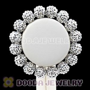 12mm Silver Resin Beads Basketball Wives Bracelets Wholesale