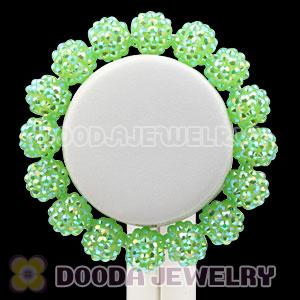 12mm Green Resin Beads Basketball Wives Bracelets Wholesale