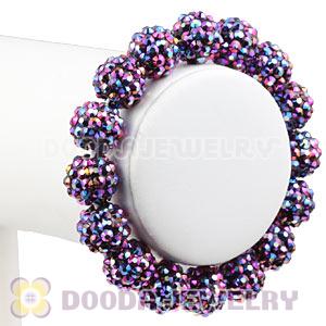 12mm Purple Resin Beads Basketball Wives Bracelets Wholesale