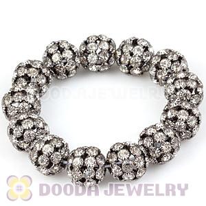 16mm Black Rhinestone Basketball Wives Bracelets Wholesale