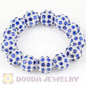 16mm Blue Rhinestone Basketball Wives Bracelets Wholesale