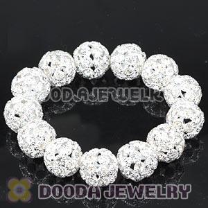 16mm Silver Rhinestone Basketball Wives Bracelets Wholesale