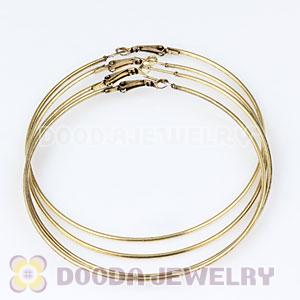 80mm Bronze Plated Basketball Wives Plain Hoop Earrings Wholesale