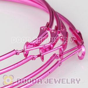 80mm Plated Peach Basketball Wives Plain Hoop Earrings Wholesale