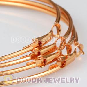 80mm Plated Yellow Basketball Wives Plain Hoop Earrings Wholesale