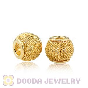 12mm Basketball Wives Gold Mesh Beads For Hoop Earrings Wholesale
