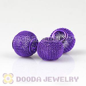 14mm Basketball Wives Purple Mesh Beads Wholesale 