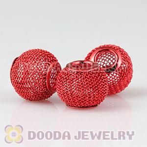 14mm Basketball Wives Red Mesh Beads Wholesale