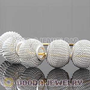 Wholesale 18mm Silver Basketball Wives Mesh Beads Cheap 