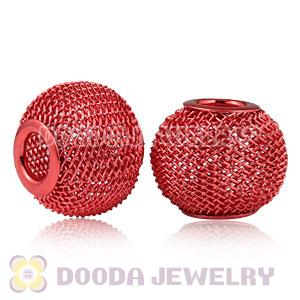 Wholesale 18mm Basketball Wives Red Mesh Beads 