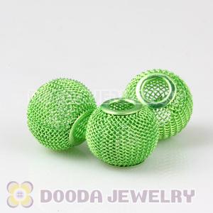 Wholesale 18mm Lime Basketball Wives Mesh Beads 