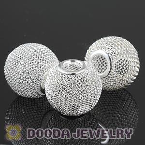 Wholesale 20mm Silver Basketball Wives Mesh Beads