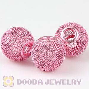 Wholesale 20mm Pink Basketball Wives Mesh Beads 