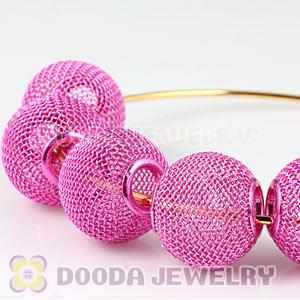 Wholesale 20mm Magenta Basketball Wives Mesh Beads 