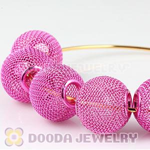 Wholesale 20mm Magenta Basketball Wives Mesh Beads
