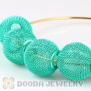 Wholesale 20mm Blue Basketball Wives Mesh Beads For Hoop Earrings 