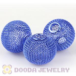 Wholesale 25mm Blue Basketball Wives Mesh Beads For Hoop Earrings 