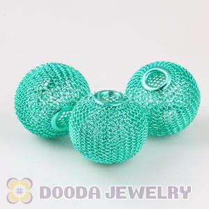 Wholesale 25mm Green Basketball Wives Mesh Beads For Hoop Earrings 