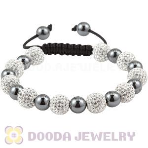 Pave Czech Crystal TresorBeads Handmade Inspired Bracelets With Hematite