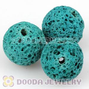 10mm Handmade Style Blue Lava Stone Beads Wholesale