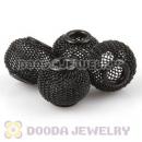 16mm Basketball Wives Black Mesh Beads Wholesale