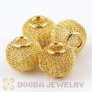 16mm Basketball Wives Gold Mesh Beads Wholesale
