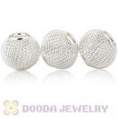 16mm Basketball Wives Silver Mesh Beads Wholesale