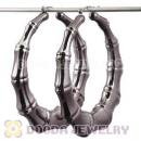 Wholesale Bamboo Earrings 80mm Black Hoop Earrings