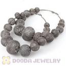 90mm Basketball Wives Mesh Hoop Earrings Wholesale