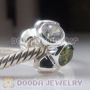 Charm Jewelry 925 Silver Beads with Stone