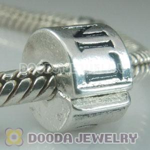 Wholesale Charm Jewelry silver plated clip LINKS beads